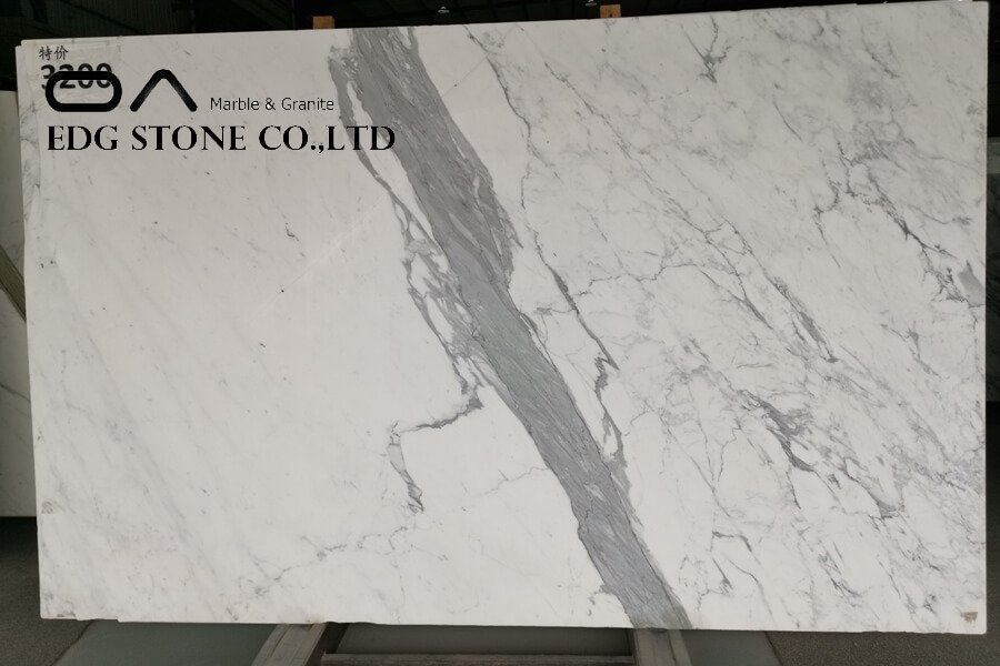 Bianco Statuario marble slab
