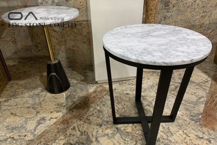 Engineered marble coffee table