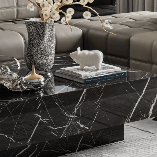 Marble creates a natural atmosphere