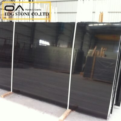 Ebony Line Black Wood Marble Slabs