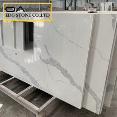 EDG4028 calacatta white quartz countertops