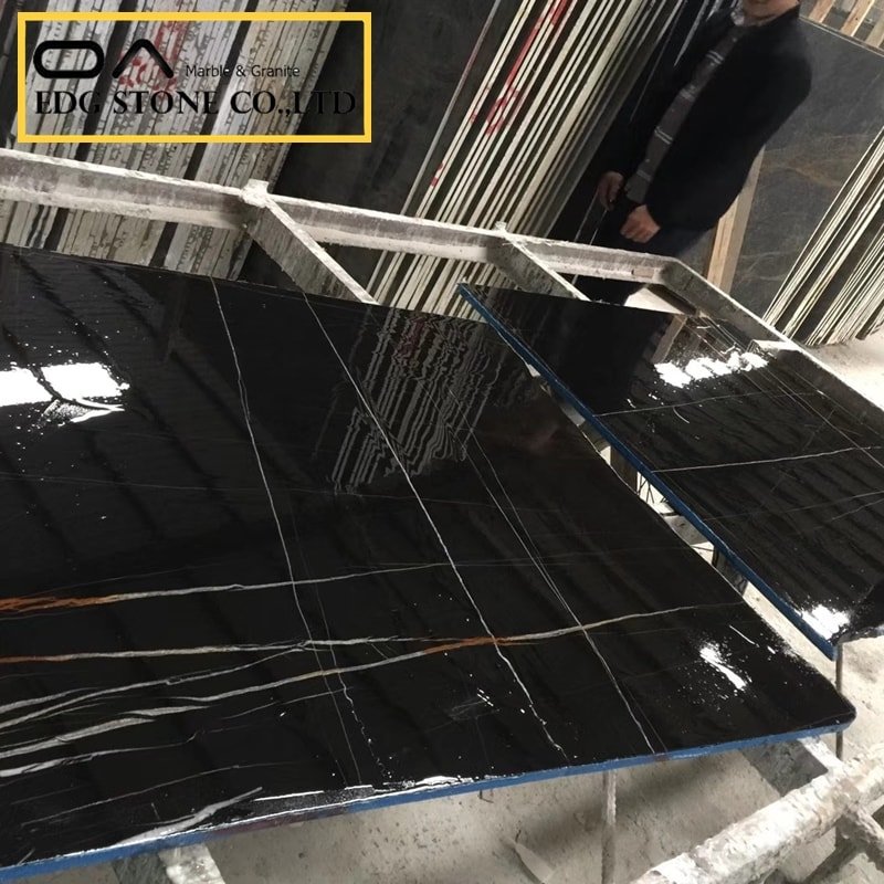 pure black marble