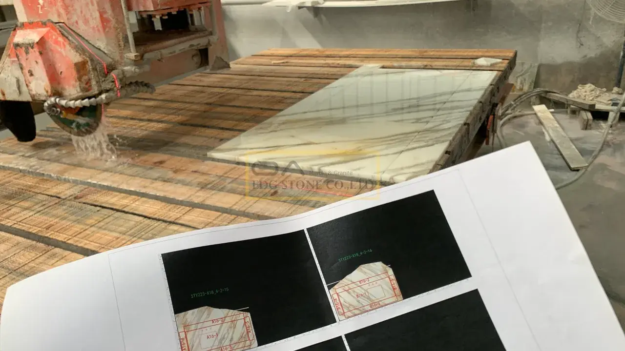 Calacatta Di Siena Marble vanity tops