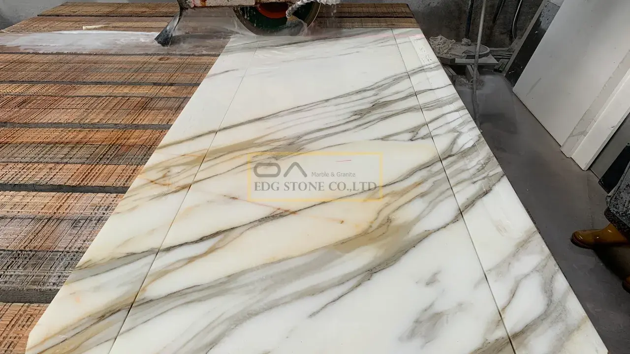 Calacatta Siena Marble vanity tops