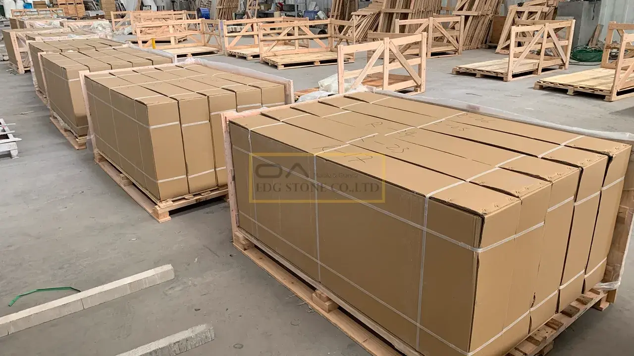 Calcutta Gold Marble countertops