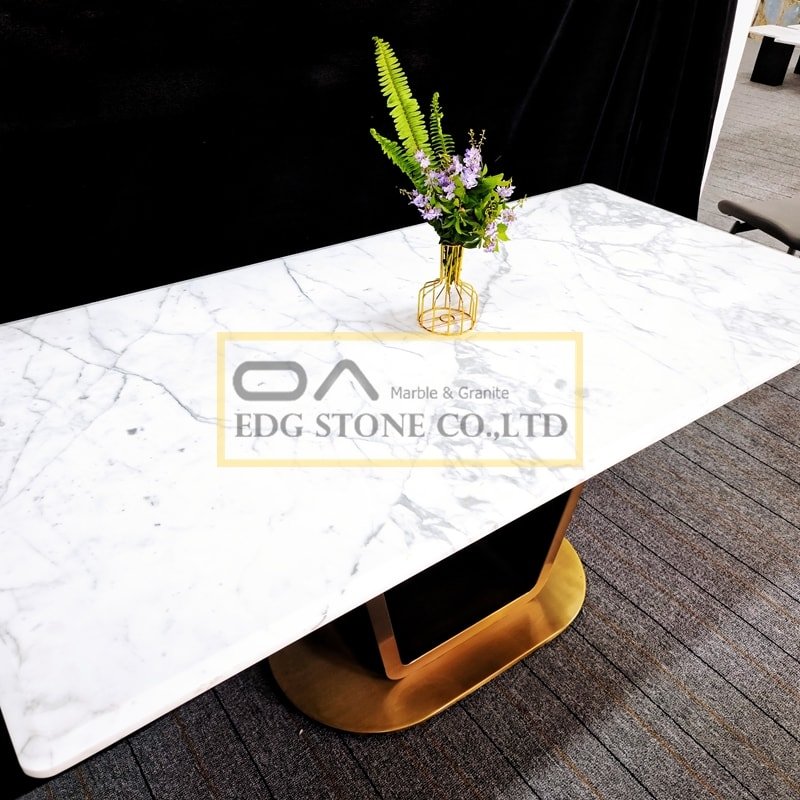 Statuary White Marble Table Tops