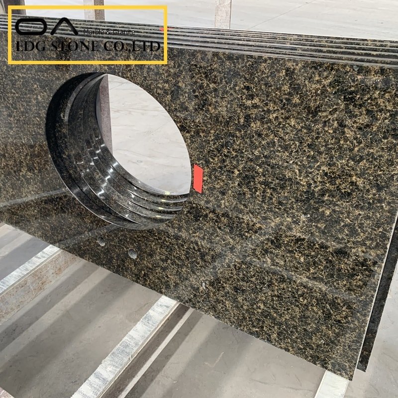 Ubatuba Green Granite Bathroom