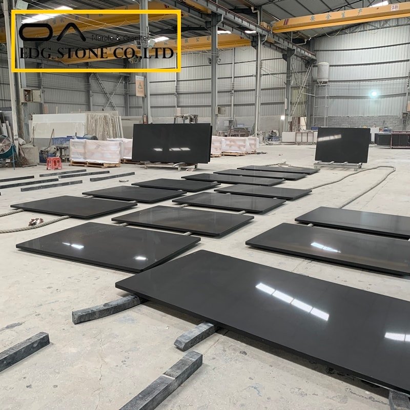 Crystal Black Quartz Countertops