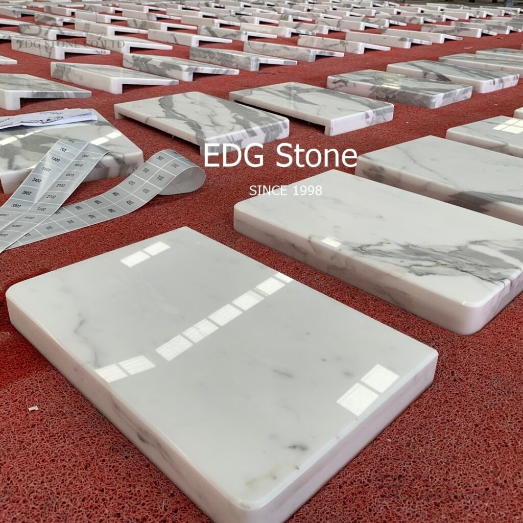 Calacatta marble table tops