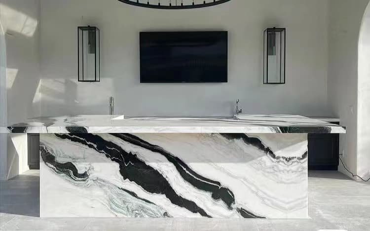 Panda White Marble Countertops