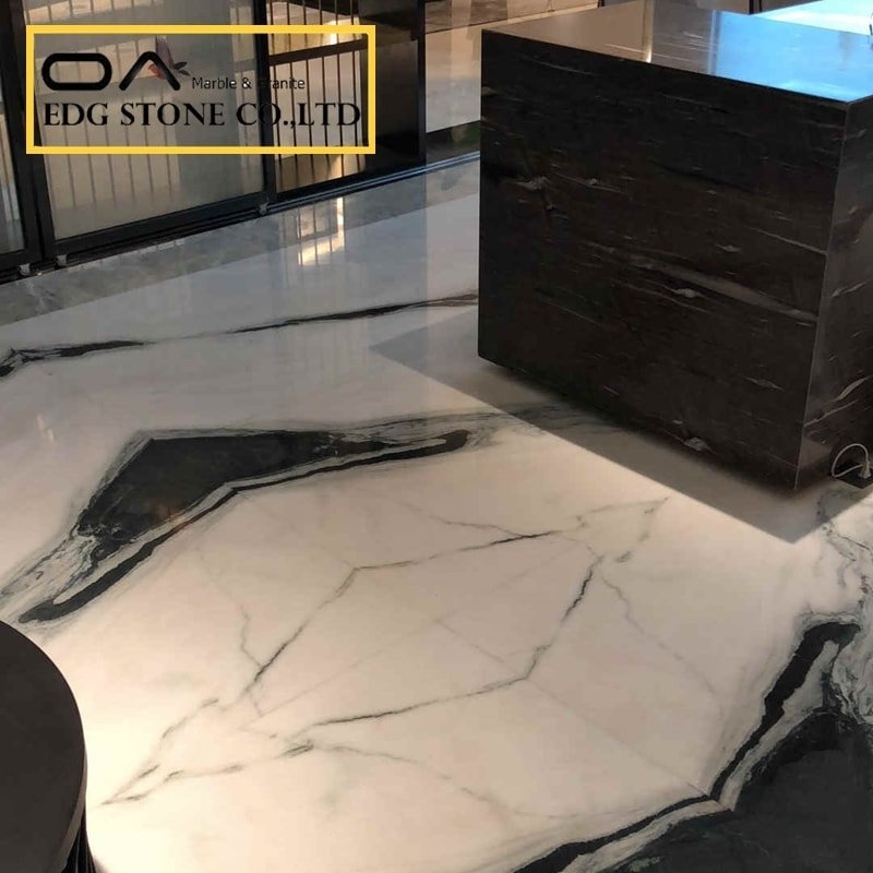 panda white marble tiles