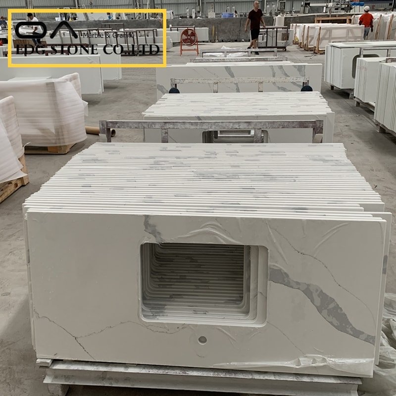 EDG4028 Calacatta Quartz Bathroom