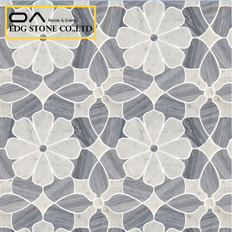 calacatta white marble backsplash