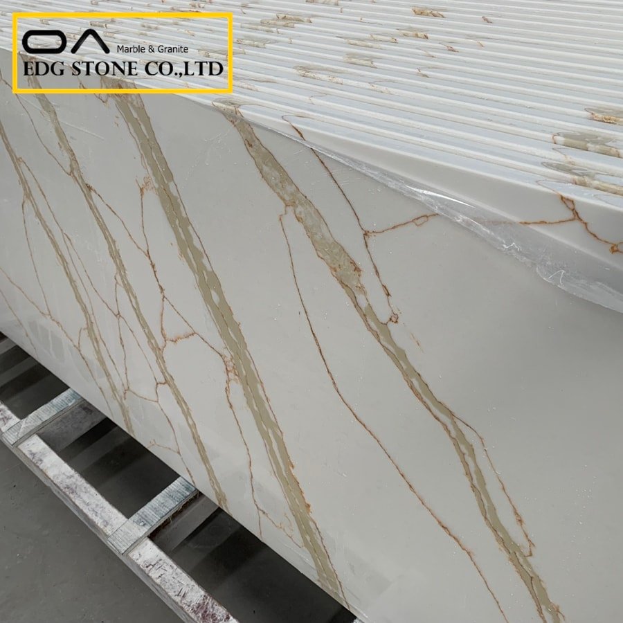 Calacatta Royal Gold quartz