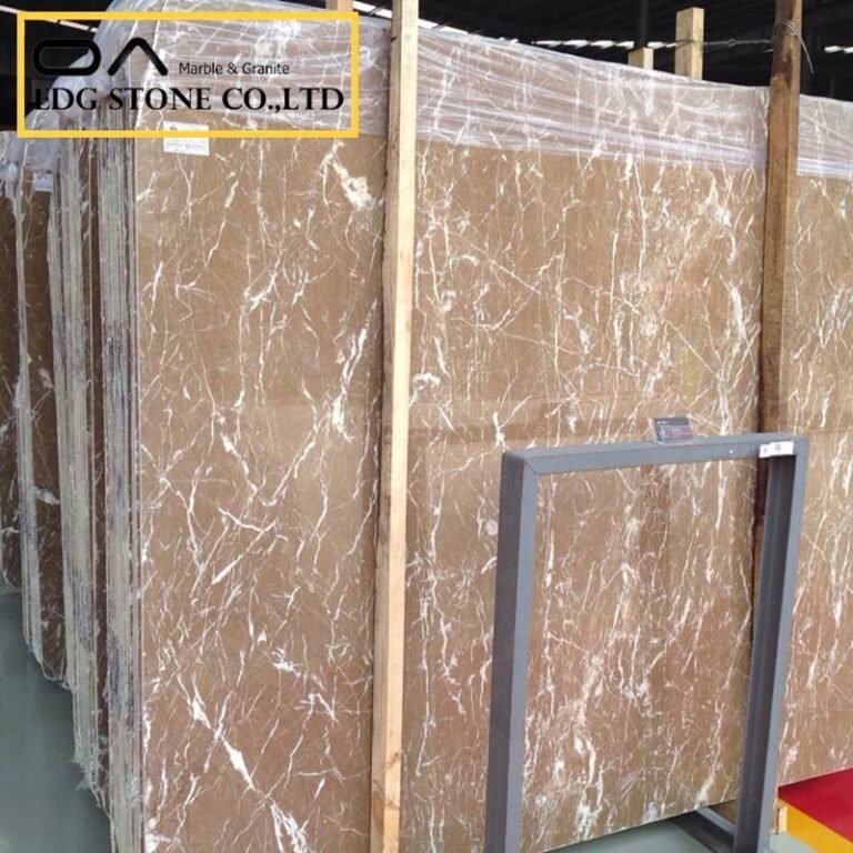 what color goes with brown marble