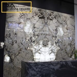 Backlit quartzite interior design