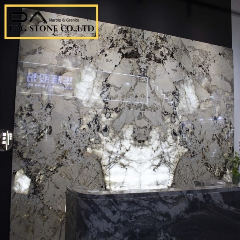 Backlit quartzite interior design