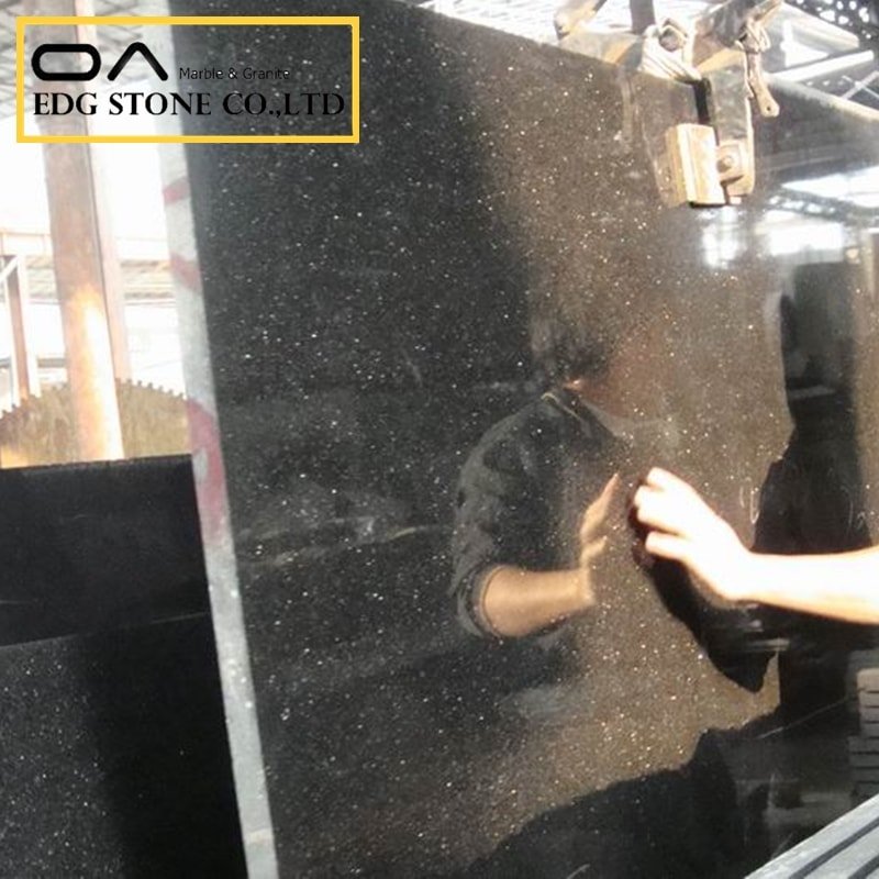 Black Galaxy Granite Countertops and Tile