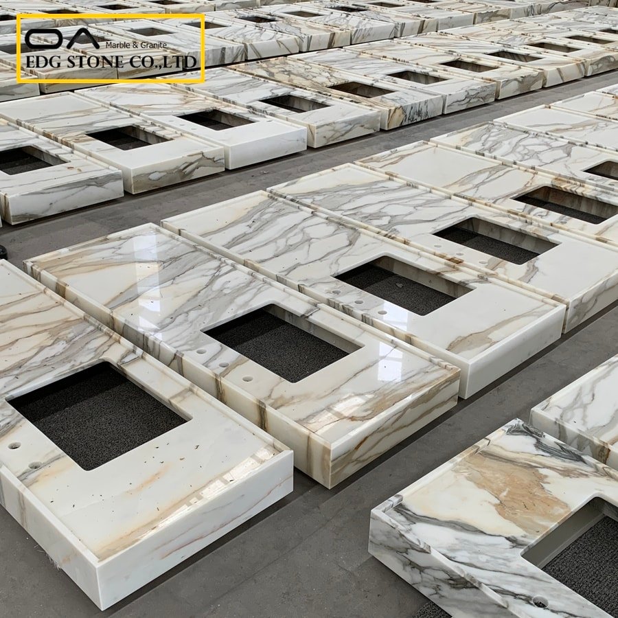 EDG Stone Calacatta Gold Marble Vanity Tops