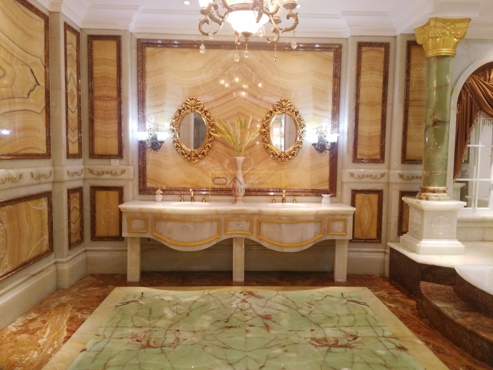 Green Onyx Slabs & Backlit Applications