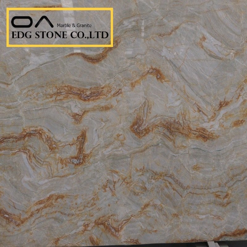 cristallo quartzite kitchen