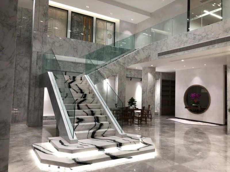panda white marble slab