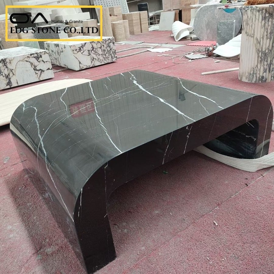 how to clean black marble table top