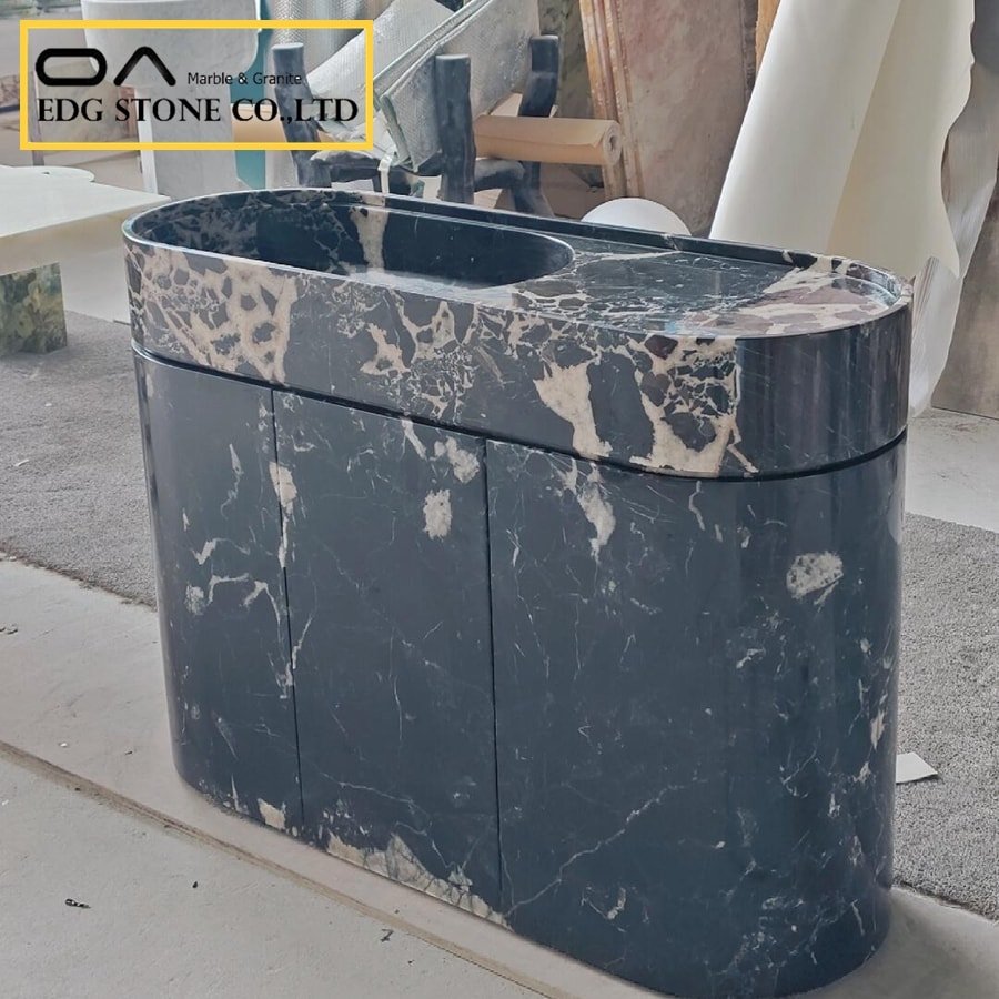 how to clean black marble tile