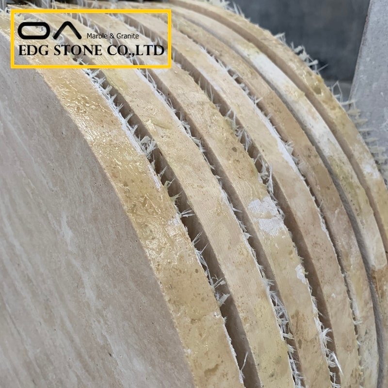is travertine good for countertops