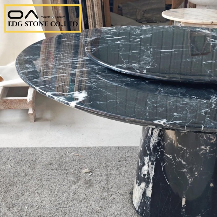what is black marble made of