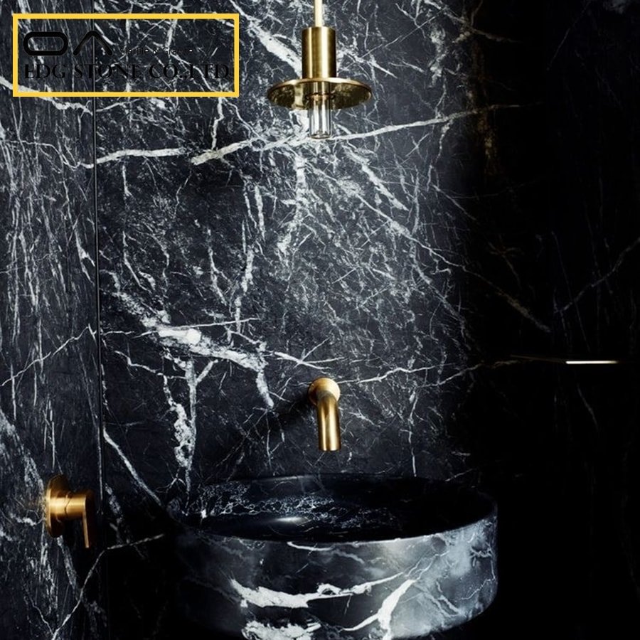what is black marble stone
