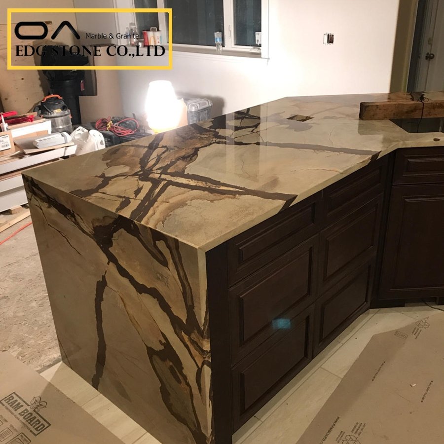 Blue Roma quartzite bookmatch slabs supplier near me