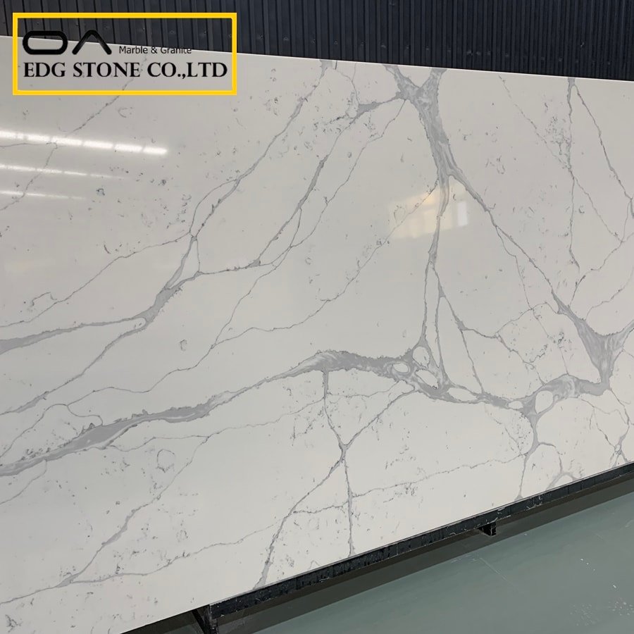 Calacatta quartz slab price per sq ft factory wholesale