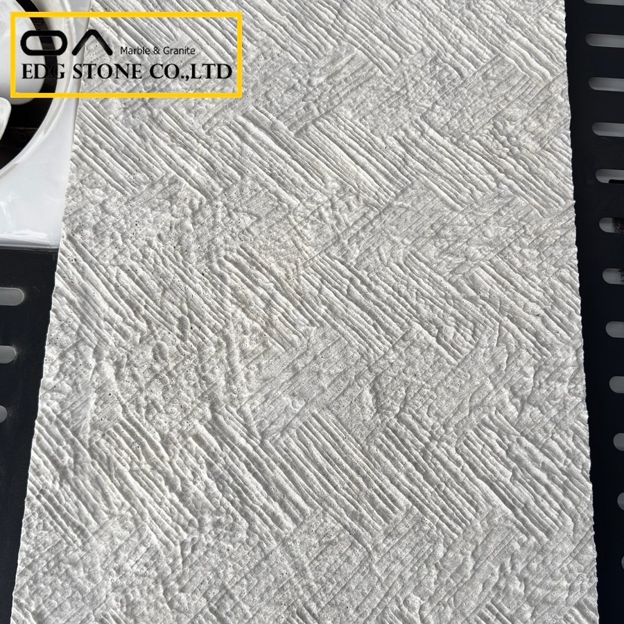 white marble veneer