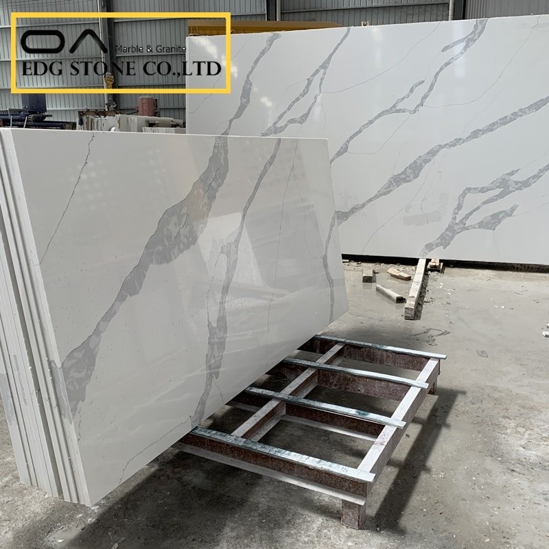white quartz grey veins countertops