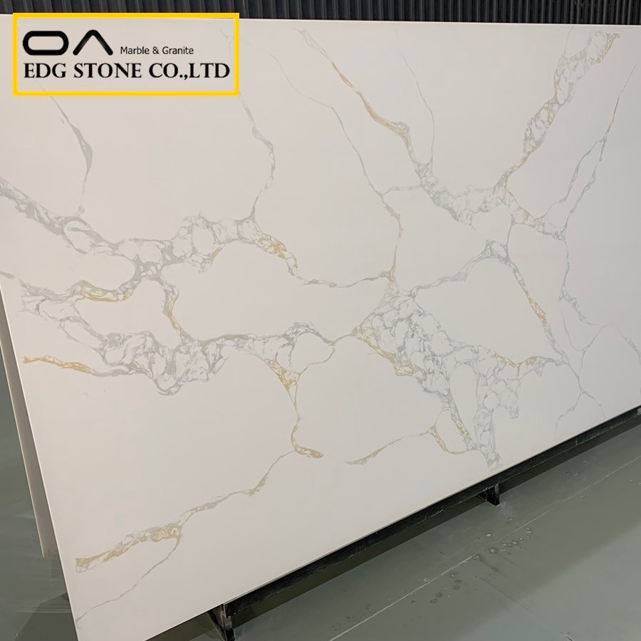 white quartz with gold veins