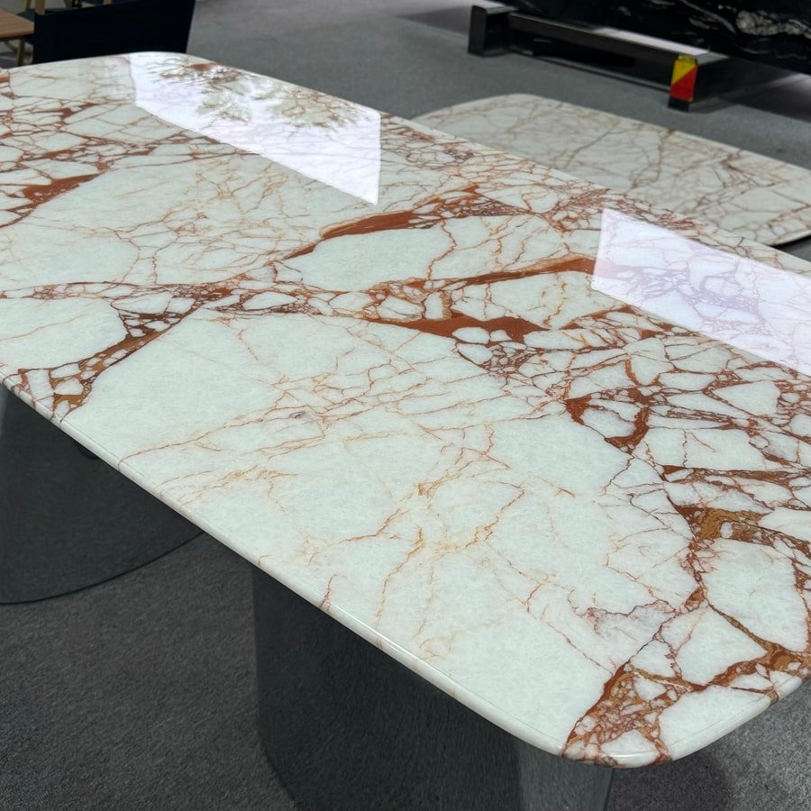 Calacatta Burgundy Marble Table