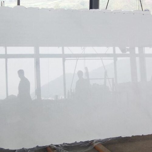 Crystal White marble slabs