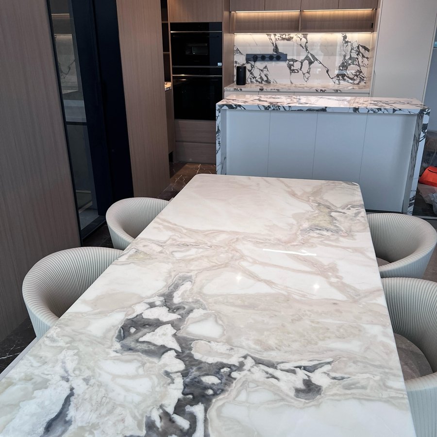 Elephant White marble dining table