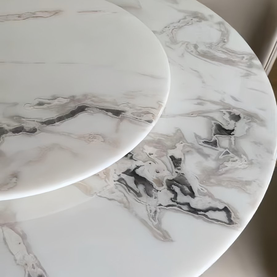 fendi white marble dining table