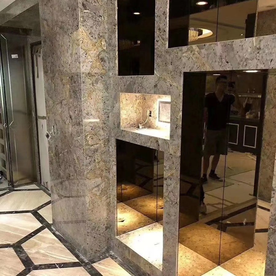 Golden Tundra Spider Marble Project