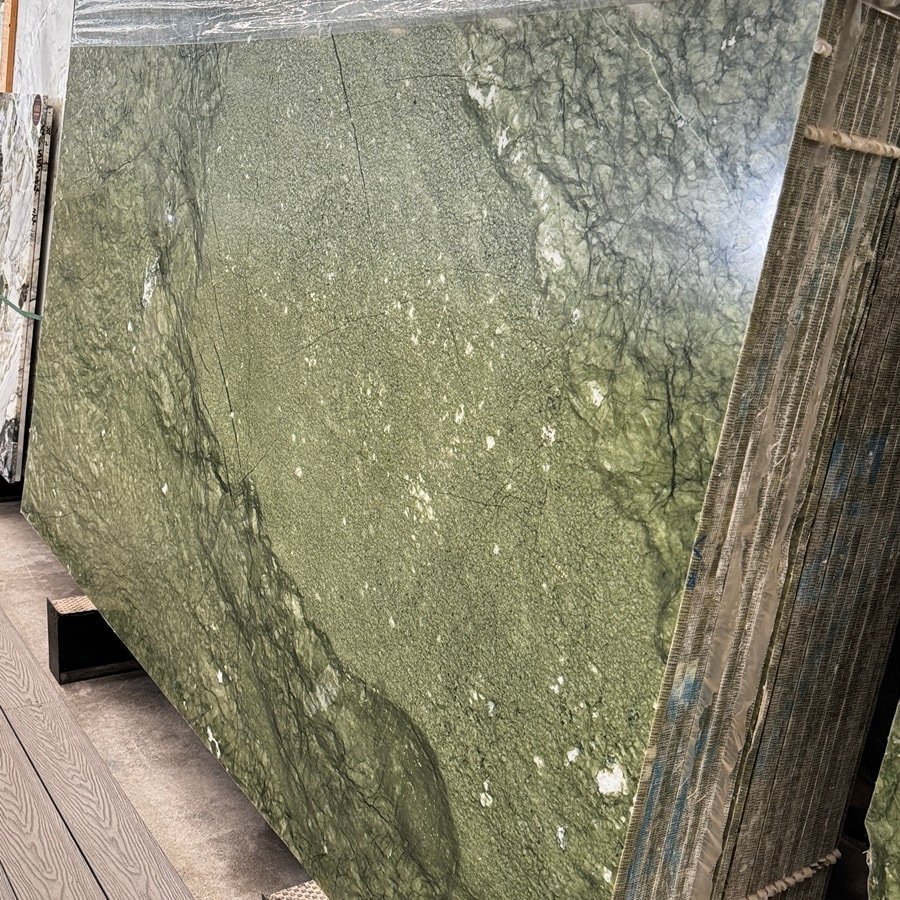 Ming Green marble slab factory direct Dandong