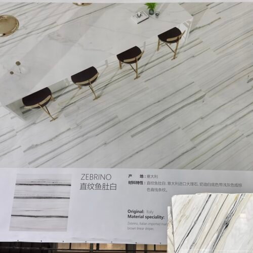 Zebrino White Marble
