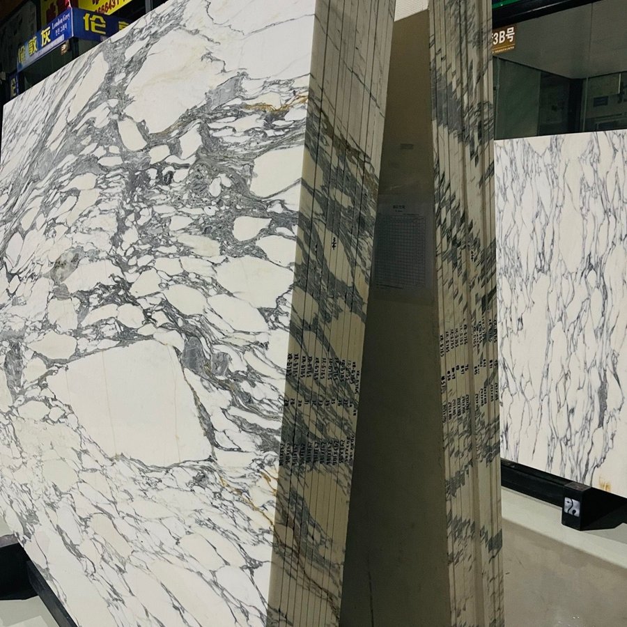 arabescato white marble slab