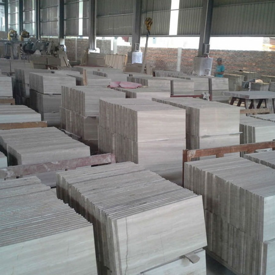 best China wooden grain grey marble quarry direct