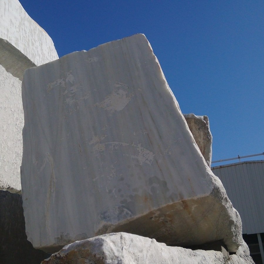bianco ibiza marble blocks