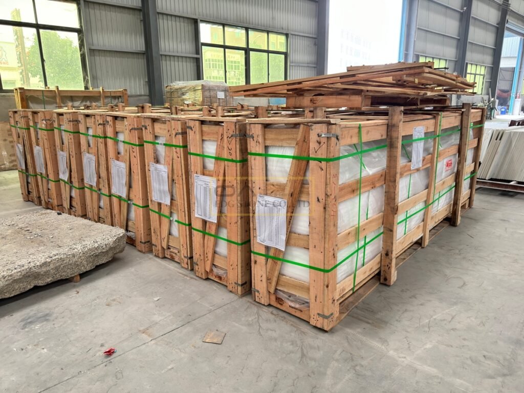 factory direct granite countertop live packing video proof