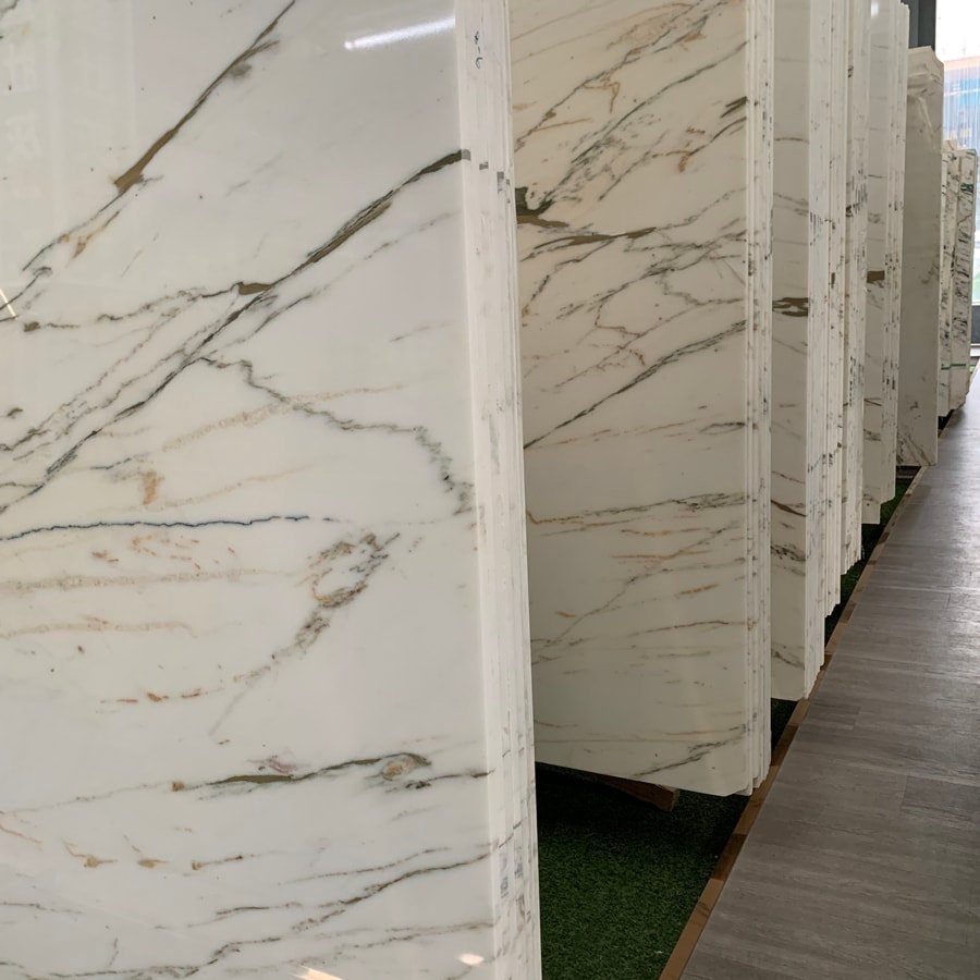 oriental white marble slab