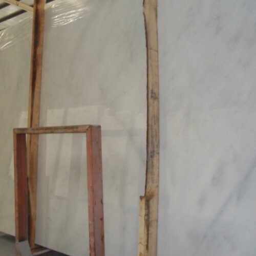 polar white marble slab