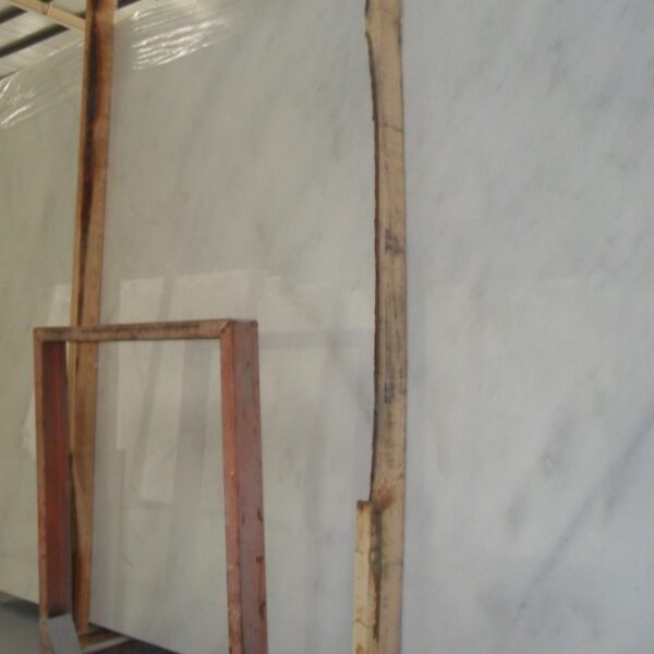 polar white marble slab